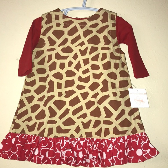Frumpy Rumps,tan/brown jumper dress.Size 9 months - Picture 1 of 4